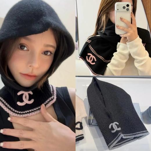 重磅渠道   25B奶奶羊绒系列  巴拉克拉法帽  羊绒针织围巾 商品图0