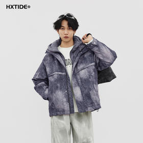 【断码清仓】HX 冬季假两件短款带帽羽绒服90绒C100540007101/02