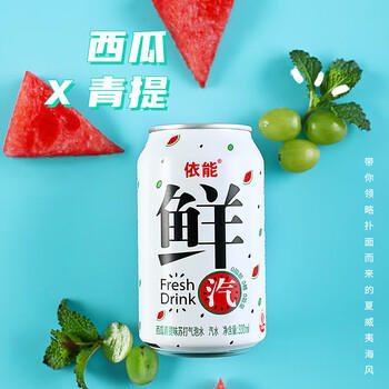 依能 原味 苏打水汽水饮料  无糖气泡水 0卡0能量 330ml*24罐 整箱装 商品图5