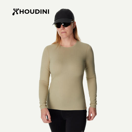 HOUDINI胡丁尼Pace Air LS空速女户外26春夏新跑步徒步长袖T恤 840064 商品图1