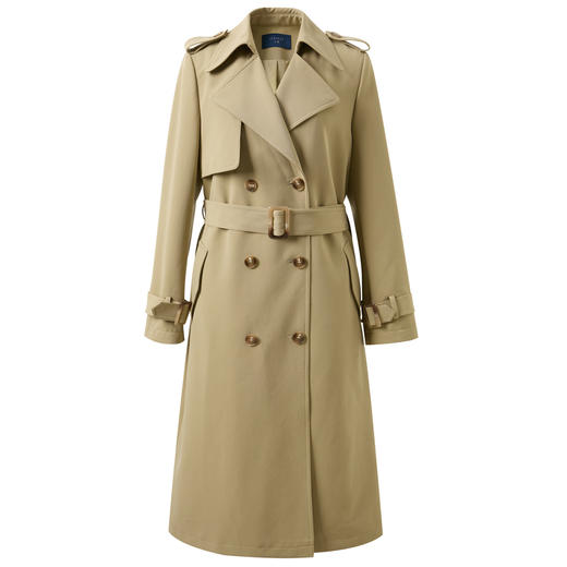 【宋轶同款】三彩2026春季新款长款风衣外套翻领双排扣宽松简约Z 商品图4