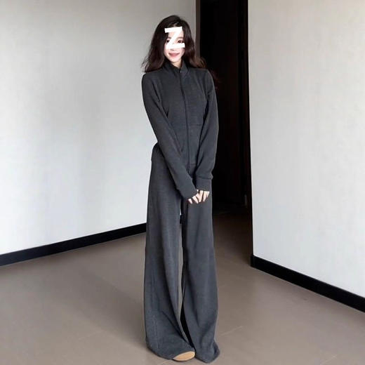 【轻运动穿搭神器❗️宽松显瘦不挑人】韩系休闲运动服套装女春秋新款韩版显瘦卫衣时尚阔腿裤两件套女装。jc 商品图1