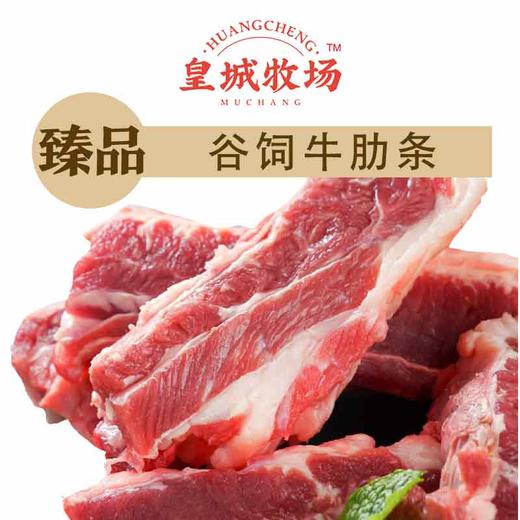 【0317早市】【原切品质】皇城牧场 谷饲牛肋条 1kg/袋 肉质细腻口感鲜嫩 商品图3