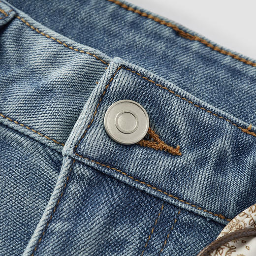 商场同款|森马牛仔裤女春季腰带宽松弹力2026新款复古港风喇叭裤 商品图2