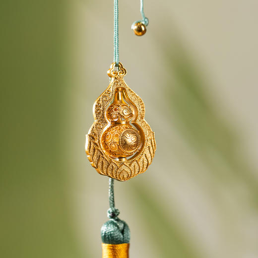 【朱炳仁铜有福有赚挂件】 厚重器美 非遗技艺传承 寓意福禄吉祥 商品图4