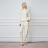 Solo seta女士纯色桑蚕丝绵羊毛山羊绒针织长袖长裤睡衣家居服 商品缩略图2