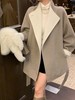 现货【冬日爱丁堡】秋冬新高级气质双拼色澳绒手工双面尼大衣 商品缩略图2