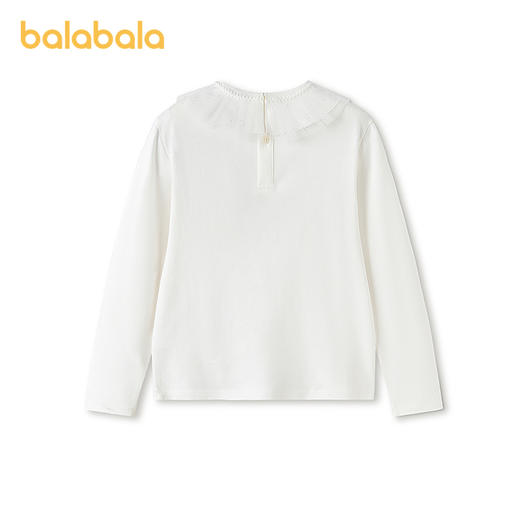 【商场同款】巴拉巴拉女童长袖t恤儿童2026春季新款甜美内搭纯棉 商品图2