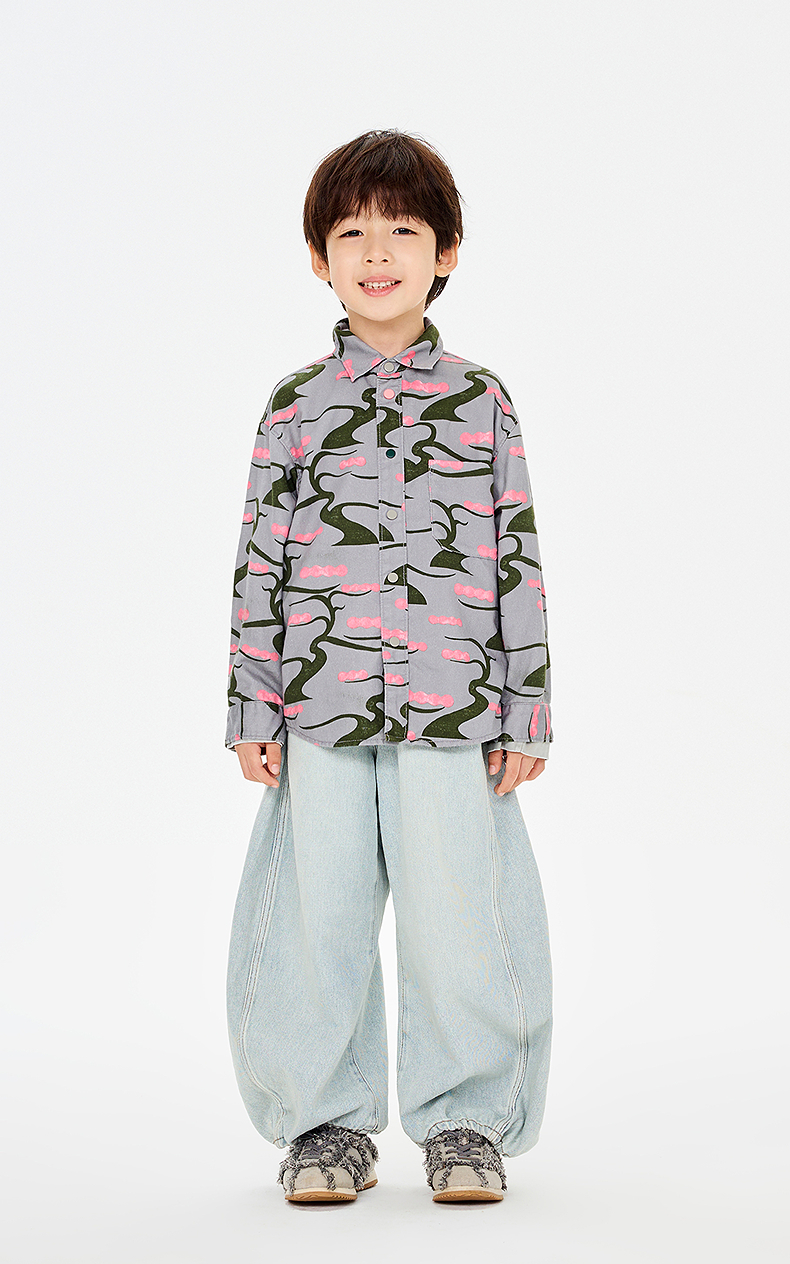 jnby  26年春款  长袖衬衣  1Q1211200