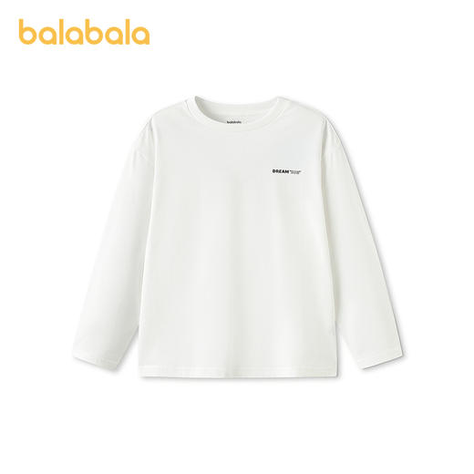 【商场同款】巴拉巴拉童装儿童长袖t恤男童2026春季新款上衣女童 商品图0