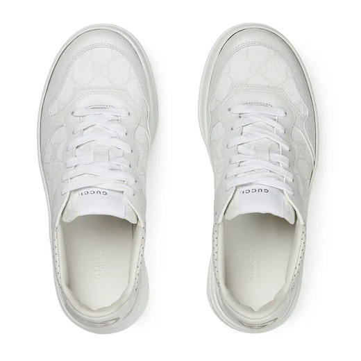 【一】GUCCI 古驰 女士 GG Supreme 帆布休闲运动鞋 白色 700775 AACV2 9048 商品图3