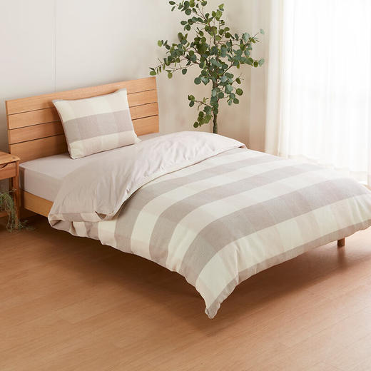 NITORI宜得利家居 床品日式风华夫格被套靠垫学生宿舍被单被罩 知奕LMO 商品图6