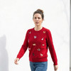 KINGDEER/KD”十二生肖“秋冬新款女式刺绣羊绒衫L805501轻运动/花朵/休闲款鹿王 红色 商品缩略图8