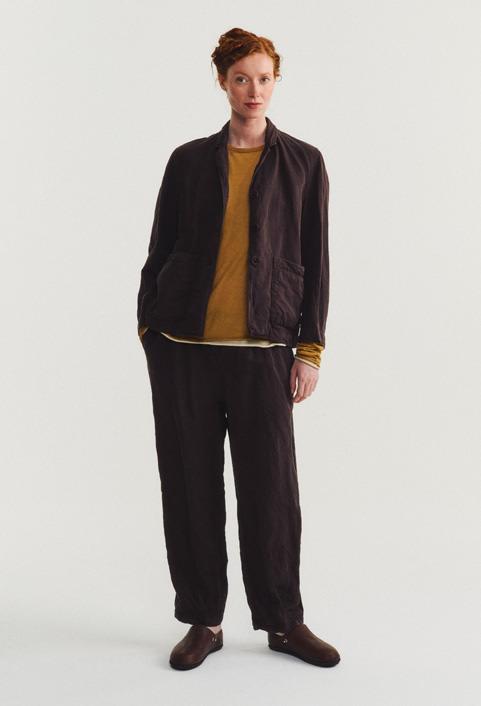 Casey Casey 26SS 鸢棕色亚麻工装夹克 商品图0