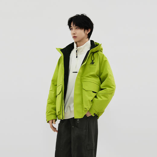 【新品上新】HX 冬季短款带帽羽绒服C100540006101 商品图2