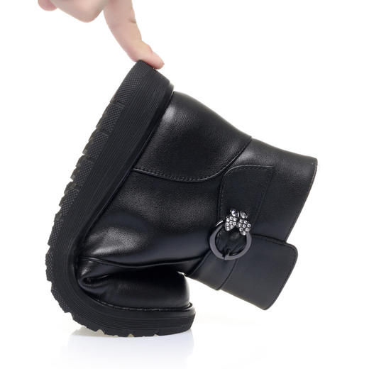 中跟粗跟防滑底妈妈棉鞋雪地靴KQ-SS7718加大码43 商品图3