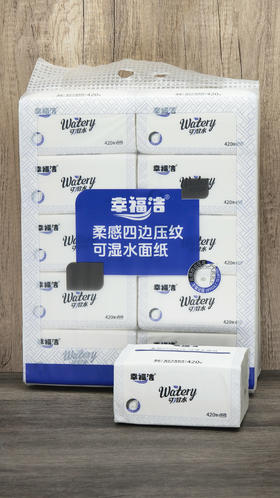 柔感四边压纹可湿水面纸