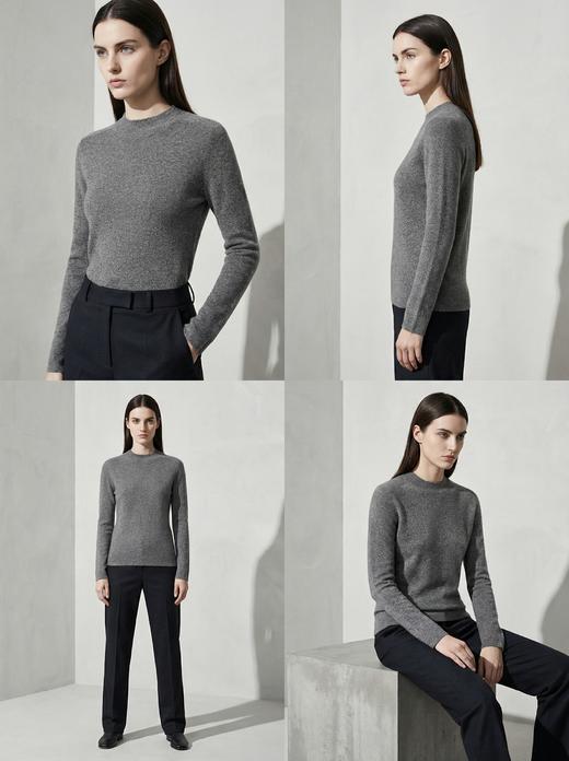 KINGDEER/KD秋冬新款女式长袖半高领羊绒衫L805905经典基本款/气质款鹿王 商品图2