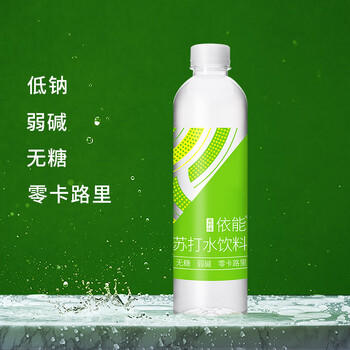 依能 青柠檬味 无糖无汽弱碱苏打水饮料 350ml*15瓶 塑膜装饮用水 商品图5