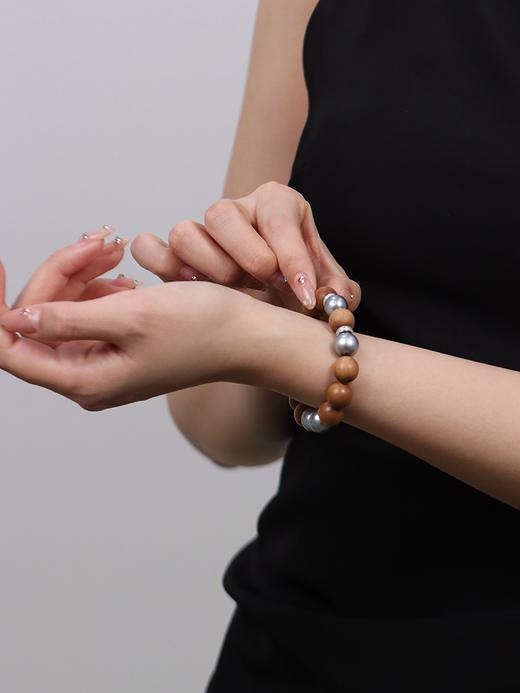 【挚友限定】黑蝶珍珠檀木手串 近圆形11-12mm（封板福利 无质量问题不接受7天无理由） 商品图1