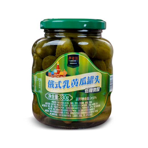 野兽优选｜卢卡布俄式乳黄瓜罐头330g/罐 低糖微甜/低糖微酸 商品图5