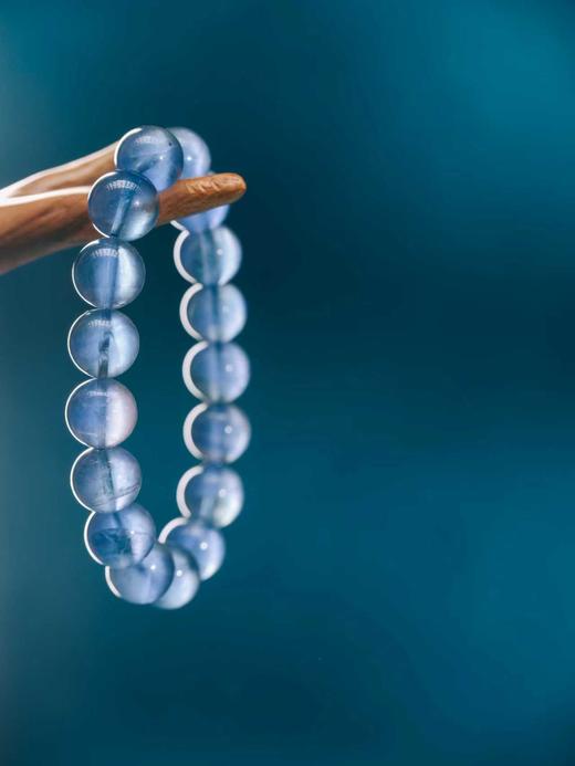 迷罗元和堂 蓝萤石深海蓝单圈手串珠径1.0-1.1【器悟雅玩】 商品图0