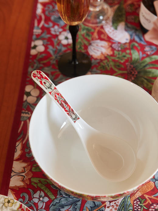补货返团 新增饭碗、汤勺等‼️英国Morris草莓小偷骨瓷马克杯/汤碗/餐盘 商品图11