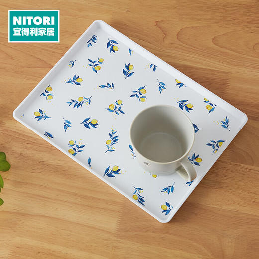 NITORI宜得利家居 长方形茶盘果盘厨房用防滑树脂托盘 25SS 商品图0