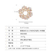 轻奢高档奢华水晶花环胸针，时尚百搭高级感西装大衣胸花饰品别针LY-M-042 商品缩略图1