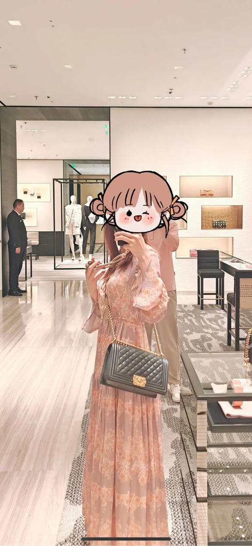 Chanel Leboy 深灰 金扣 中号 斜挎包 商品图3