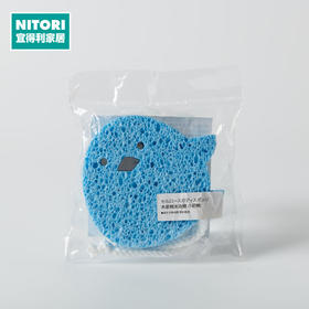 NITORI宜得利家居 木浆棉洗澡沐浴棉木浆海绵卡通沐浴擦洗澡棉