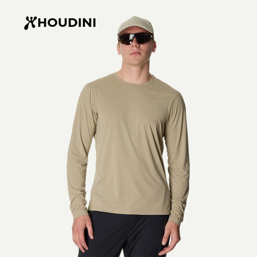 HOUDINI胡丁尼Pace Air LS空速男户外26春夏新跑步徒步长袖T恤 840063 商品图0