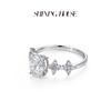 ShiningHouse[培育] 18k金钻石戒指 椭圆形1克拉钻人工真钻人造钻石K金戒指时尚钻石戒指悦己送礼臻选【此商品不支持7天无理由退货退款】预计3日发货 商品缩略图3