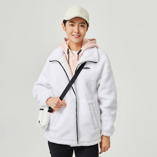 +【乐粉专属】SCALER思凯乐摇粒绒外套男女同款抓绒卫衣宽松保暖外套羊羔绒外套F5223418 商品图0