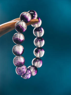 迷罗元和堂 紫萤石半盆单圈手串珠径1.6【器悟雅玩】