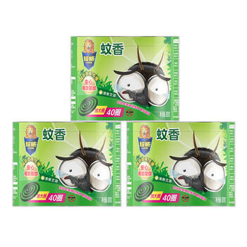 超威蚊香盘40圈*3盒基孔肯雅热户外微烟蚊香防蚊驱蚊灭蚊盘香艾草清香 商品图2