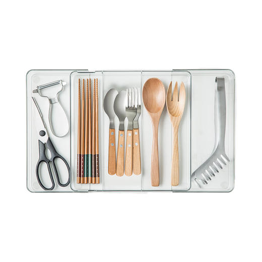 NITORI宜得利家居 日用简约家用收纳纵横可伸缩整理托盘 商品图1