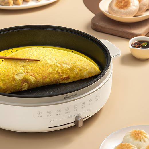 小熊（Bear）电饼铛电饼档家用单面煎饼锅加大烙饼锅早餐机蛋饼机煎烤机多功能3档火力 50mm加深 DBC-H16U5 商品图0