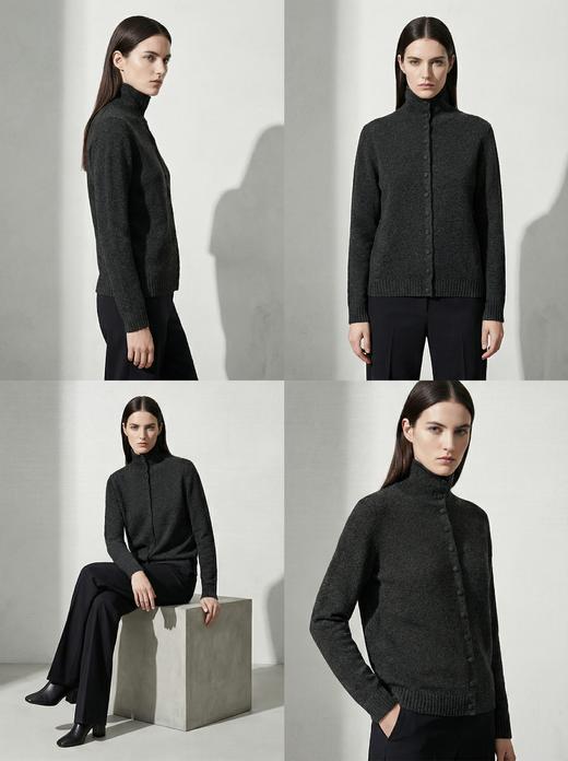 KINGDEER/KD新款女式时尚休闲羊绒衫L805907经典基本款/气质款鹿王 红色 商品图3