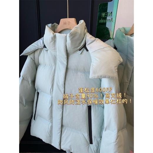 清爽薄荷绿！2026新款600蓬连帽面包羽绒服90白鸭绒保暖显瘦羽绒服！ 商品图1
