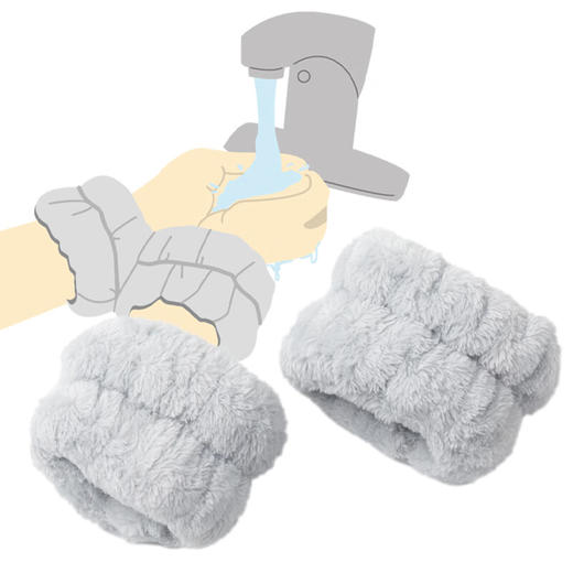 NITORI宜得利家居 运动洗脸洗手腕带防水护腕吸水法兰绒腕带 商品图1