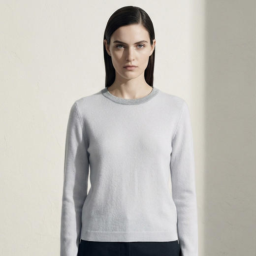 KINGDEER/KD秋冬新款女式长袖羊绒衫 约222g L805870经典基本款/气质款/100%山羊绒鹿王 商品图9