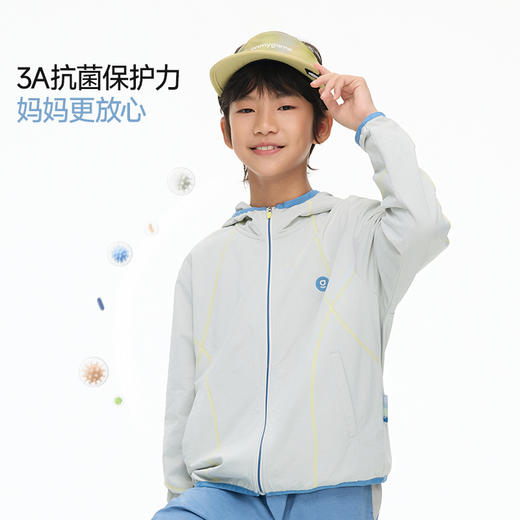 onmygame【城野两栖】儿童外套速干防晒抗菌运动外套2026新款 GQ1T120230 商品图2