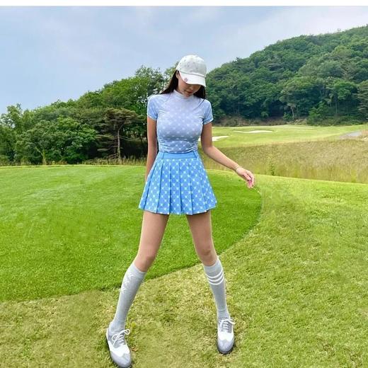 Anew家春夏新款扎染印花高领短袖衫来了！蓝色渐变印花色W222143 商品图2