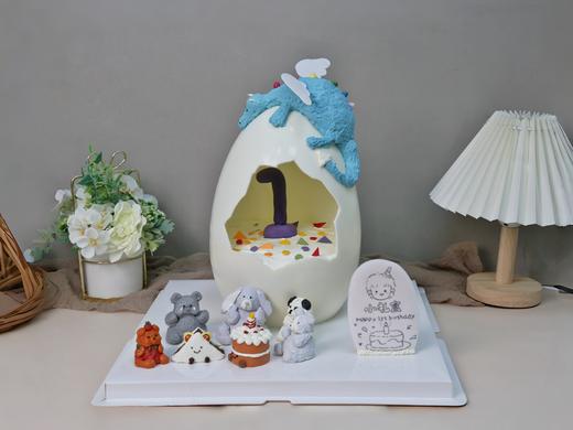天空龙破蛋周岁定制蛋糕 商品图0