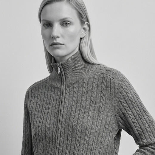 KINGDEER/KD 秋冬新款女式长袖羊绒衫L805752经典基本款/气质款鹿王 红色 商品图9