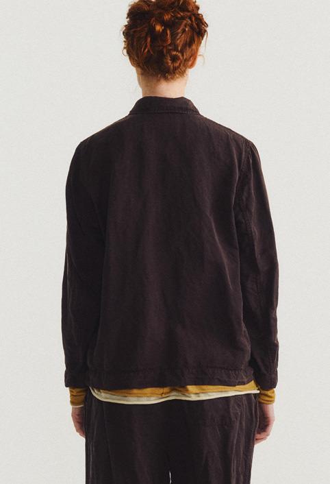 Casey Casey 26SS 鸢棕色亚麻工装夹克 商品图3