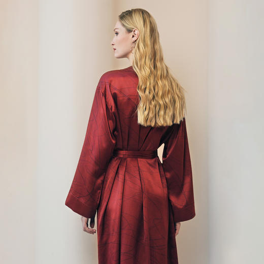 Solo seta22姆米重磅女士真丝睡袍桑蚕丝家居服秋冬马年礼物送礼 商品图4