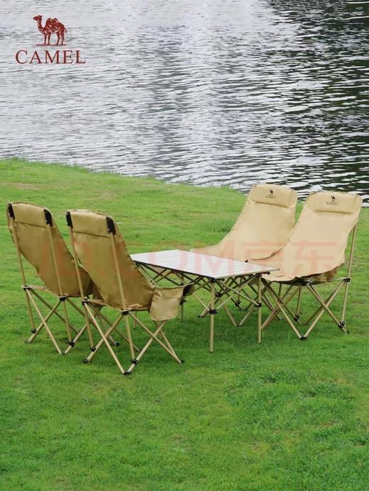 【金皇会员299金币专享】骆驼（CAMEL）【京东专供】户外折叠桌折叠椅露营野餐野营桌椅 1桌4椅套装 商品图7