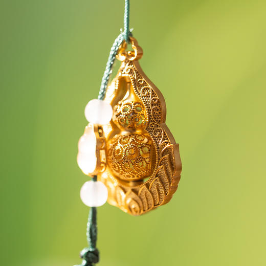 【朱炳仁铜有福有赚挂件】 厚重器美 非遗技艺传承 寓意福禄吉祥 商品图3